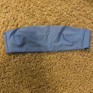 Aerie blue strapless bathing suit top